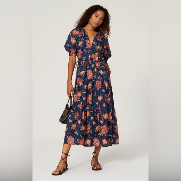 A.L.C. Dresses & Skirts - A.L.C. Mischa Dress SZ 4 DESIGNER $495 Cotton Boho Festival Tiered Maxi Natural